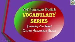ADI Career Point || Vocabulary Series  Everyday One Word ||Meaning of Provoke