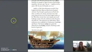 3rd Grade CKLA ELA - Unit 10 Lesson 9 Colonial America: Pilgrims and Puritans