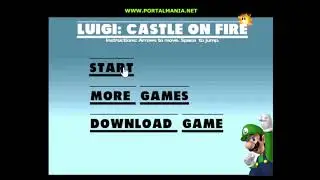 Flash Game Let's Play: Luigi: Castle On Fire (With Commentary)