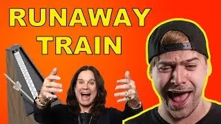 The intro from Crazy Train but every time the riff loops the song speeds up 1 bpm