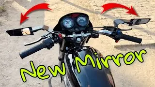 New Style Mirror For All Bikes #newmirror #stealthmirror #wingmirror #discovermanjeet