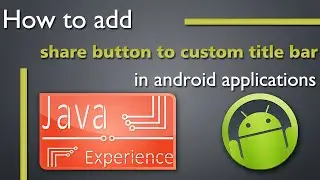 Adding share button to custom title bar android