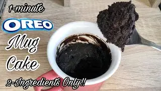 EASY OREO MUG CAKE IN 1 MINUTE | 2 INGREDIENTS | USING MICROWAVE
