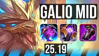 GALIO vs KATARINA (MID) | 10/2/15, Godlike | KR Grandmaster | 25.19