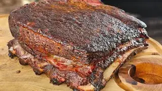 How to make grilled ribs in a pit smoker.