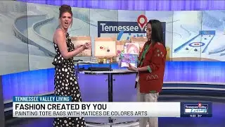 Local artist Rossina Boyer shows off hand-painted bags and more