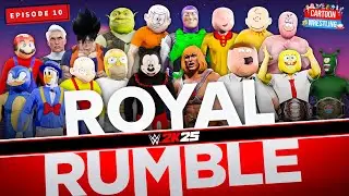 WWE 2K25 Cartoon Wrestling Королевская битва