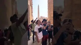 &Agrave; la salle hypostyle du Karnak@tv5news 
