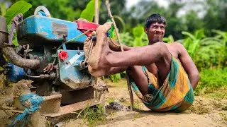 New DJ Machine start waterpump China engine pump start challenge video ll How to machine