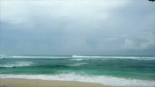 4K Peaceful Beach Ambience Relaxing Ocean Waves | Looping Nature Sounds ( 4 Hours )