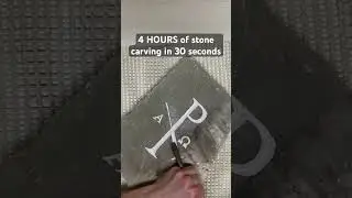 4 HOURS of stone carving in 30 seconds #stonecarving #art #satisfying