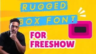 Free Rugged Boxed Font for Freeshow #presentationsoftware #freeshow #propresenter