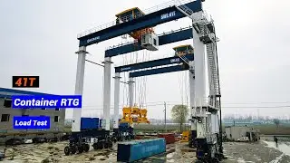 🏳&zwj;🌈 41T RTG Container Gantry Crane Running Test Before Ship to United Arab Emirates