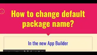 How to Change package name?