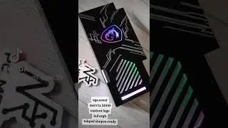 vga cover msi rtx 3060 custom logo led argb tokped shopee ready
