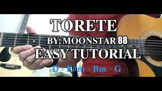 TORETE GUITAR TUTORIAL EASY CHORDS - MOONSTAR88