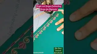simple and unique embroidery blouse design// #simple #blousedesigns #machineembroidery #threadart