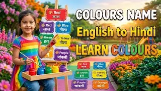 COLORS NAME | LEARN COLORS NAMES ENGLISH TO HINDI WITH SID WEB TECH