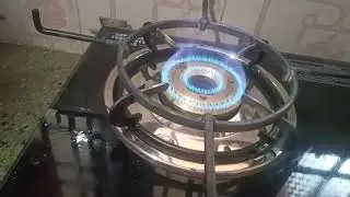 Prestige IRIS Toughened Glass-Top 2 Brass Burner LPG Gas Stove | Black | Spill Proof