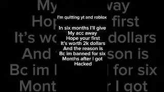 Massive account giveaway @Roblox