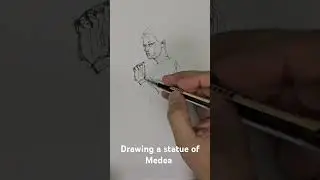 Inkpen drawing of a statue of Madea. #penart #pendrawing #handdrawn #inkpendrawing #drawingpen