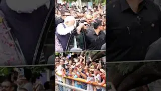 PM Modi wins hearts with a return salute to his young friend in Bhavnagar | #shorts