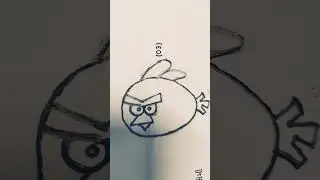 How to draw a Red angry bird #drawing #indianart #art  #shortsviral #viralvideo #viralshort #shorts