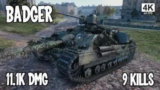 World Of Tanks Badger 11.1k Damage 9 Kills DPM Monster WOT