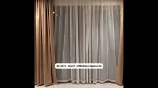 Motorised curtain installed dubai