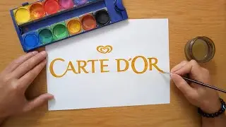 How to draw the Carte D'or logo - ALGIDA