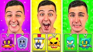 LOS BUFFIES deciden MI COLOR DE ROPA en BRAWL STARS 😱🟥🟩🟨