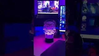 Custom &lsquo;Samurai Media' LED Lamp & gaming setup showcase! 👹📸