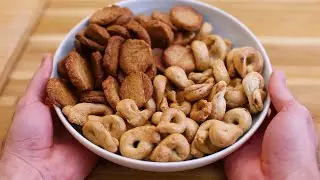 Biscuits apéritifs façon taralli mais en rustique