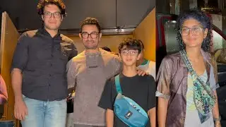 Aamir Khan, Kiran Rao, Junaid Khan & Azad Rao Spotted At Bandra