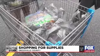 Shoppers continue to stock up ahead of weekend winter storm