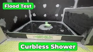 Curbless Shower Flood Test