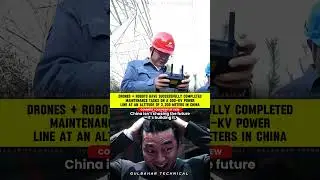 China's Tech Marvel | Drones Fixing Power Lines at Extreme Heights! | Unbelievable Robotics 🤯