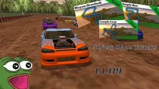 Demolition Derby 3 new update (3 mayan race tracks)