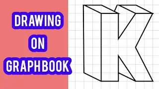 3d drawing alphabet K #shorts #drawforfun #3ddrawing  #drawingforkids #howtodraw