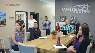 Whissel Realty Group's sales manager, Mike Procter going over Sisu numbers