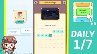Connect Word Daily Challenge January 7 Answers Walkthrough