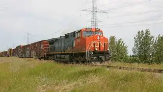 Noodle-less C44-9W Leading L560! Alberta Railway Museum With BCOL 4618