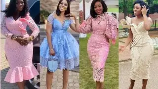 Most Beautiful And Lovely Lace Short Gown Styles