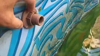 Como colocar flange e orveflow na piscina infantil