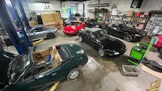 THE ULTIMATE MIATA GARAGE- GETTING THE EUNOS REPAIRED AT RSPEED MIATA