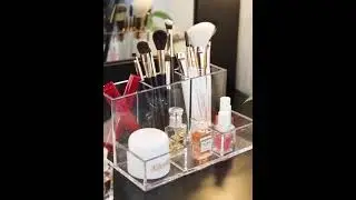 RECHI Design & Make Detachable Acrylic Makeup Brush Storage Box Acrylic Makeup Brush Organizer
