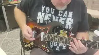 Sears & Roebuck 1960's Sunburst 319.1412 Made in Japan Electric Guitar