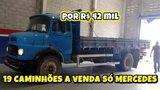 19 CAMINHÕES SÓ MERCEDES BENS A VENDA RESUMO DA SEMANA JANEIRO 2026 DETALHES DURANTE O VÍDEO