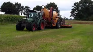 ZODEBEMESTEN MET FENDT 309 C EN VEENHUIS 10 KUUBS MESTTANK