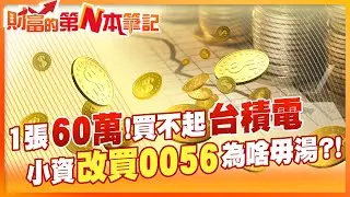 【財富的第N本筆記】便宜0056好入手？破解價位迷思 台積電貴森森.該買護國「群」山？@中天財經頻道CtiFinance